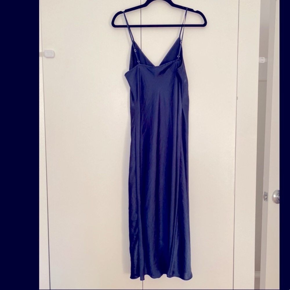 Aritzia Wilfred Free Christine Navy Slip Dress M